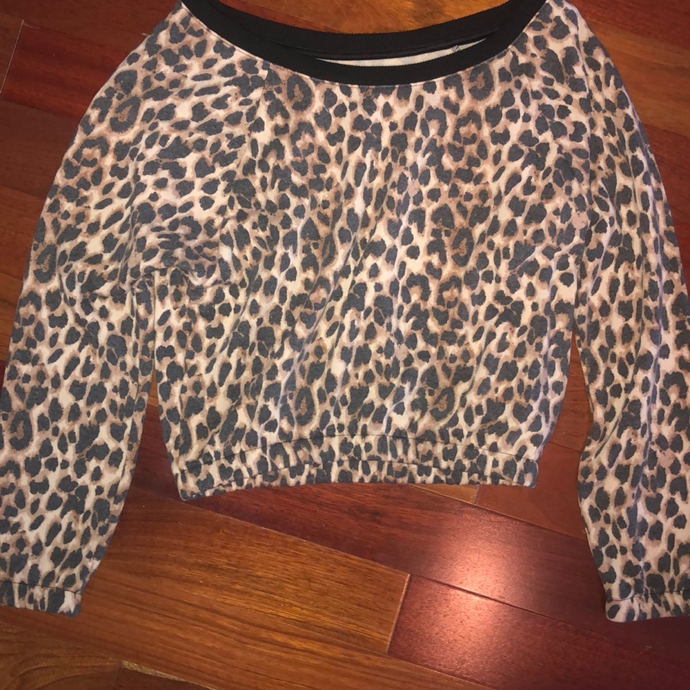 Victorious secret cropped long sleeve crewneck